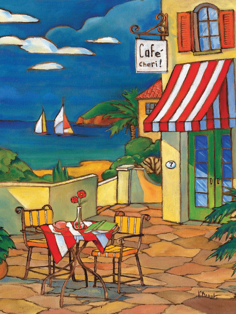 CafÃ© Cheri by Paul Brent - lowest price wall art work on large canvas & framed canvas prints