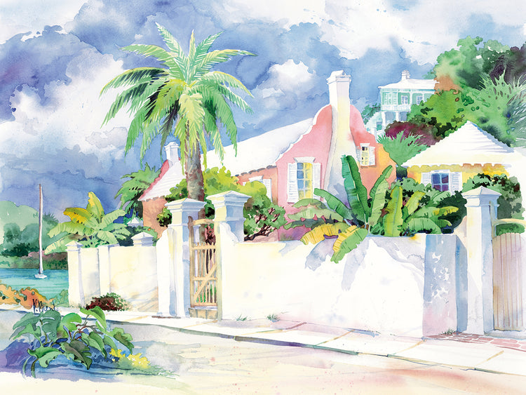 Island Gate by Paul Brent  - handcrafted wall art work on large canvas & framed canvas prints, made to order