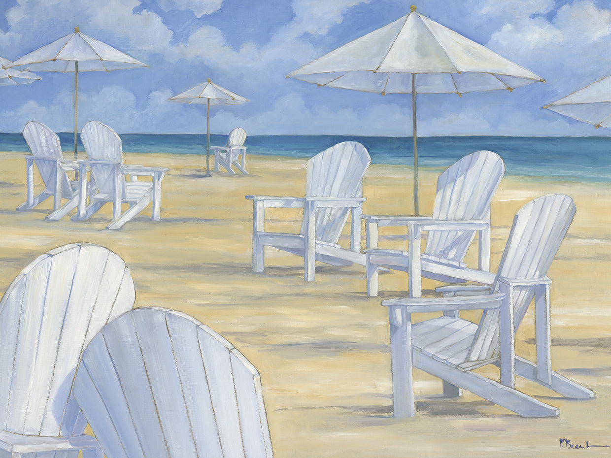 Blanco Beach II by Paul Brent - best quality handcrafted wall art work on large canvas & framed canvas prints