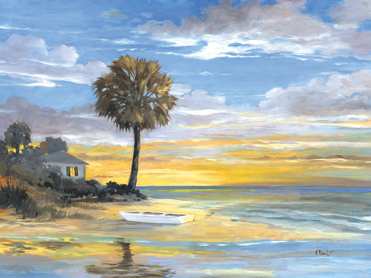 Island Twilight by Paul Brent - top quality wall art work on large canvas & framed canvas prints