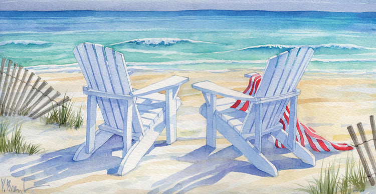 Beachview by Paul Brent - highest quality handcrafted wall art work on large canvas & framed canvas prints