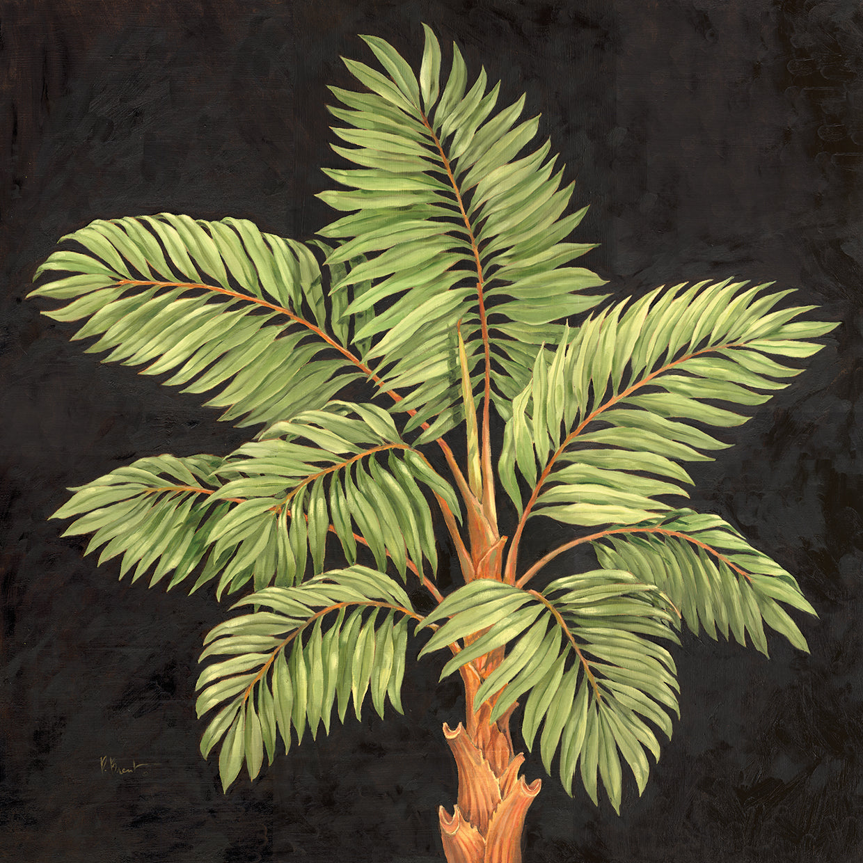 Parlor Palm I by Paul Brent - handcrafted wall art work on large canvas & framed canvas prints, made to order