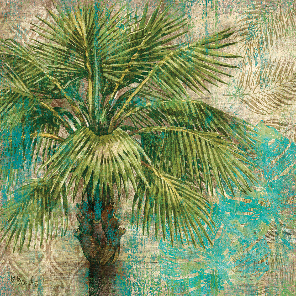 Aqua Escape I by Paul Brent  - highest quality handcrafted wall art work on large canvas & framed canvas prints