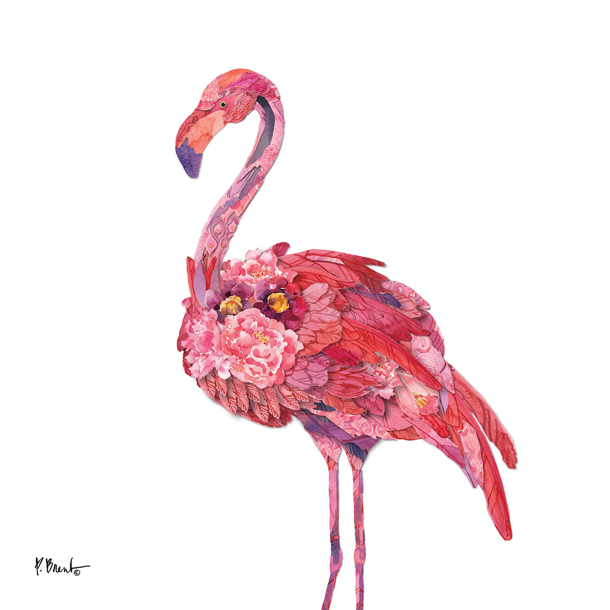 Feathered II by Paul Brent - larger sizes handcrafted wall art work on large canvas & framed canvas prints