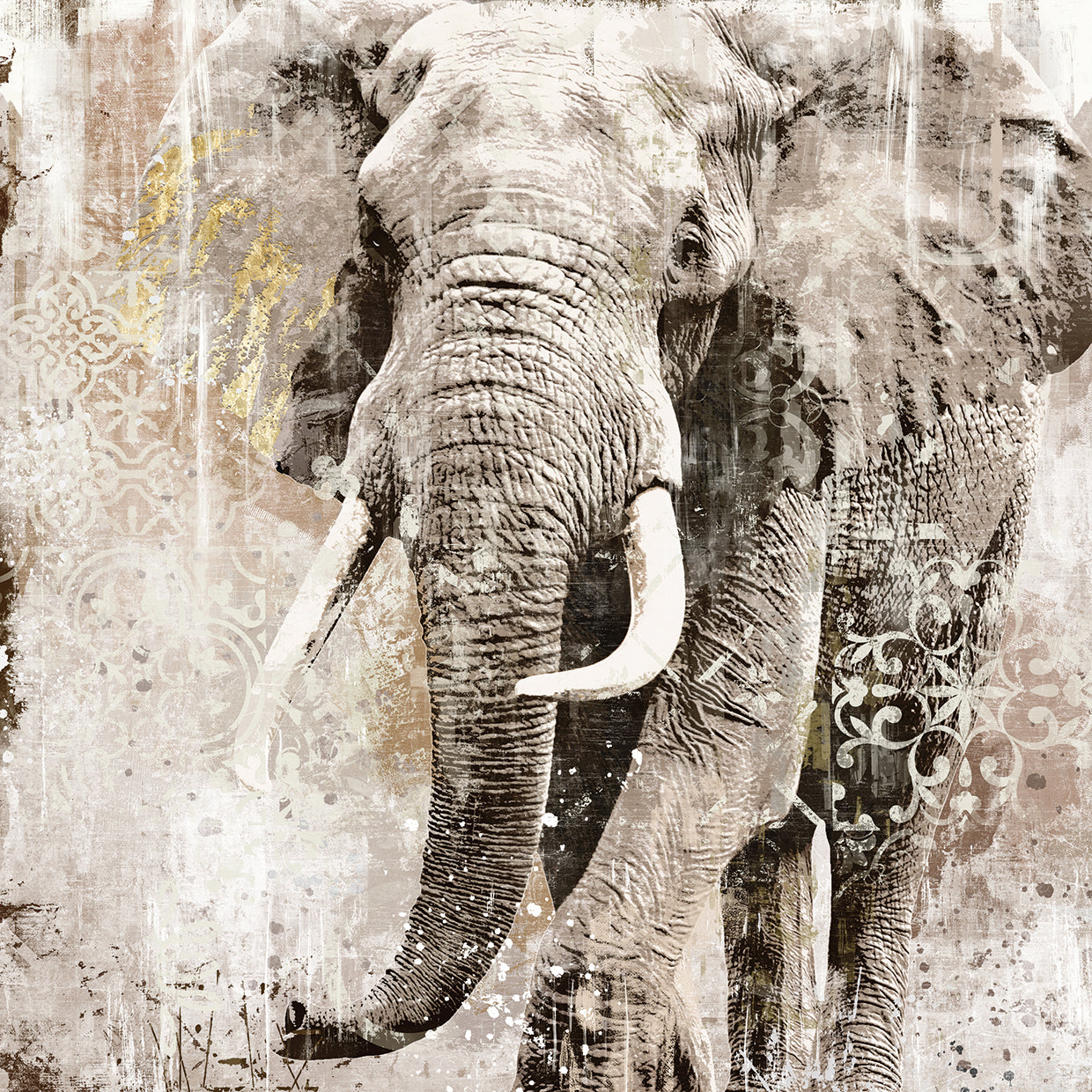 Ivory Portrait Elephant