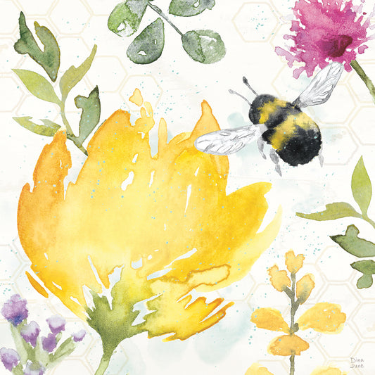 Bee Harmony II Canvas Art