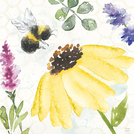 Bee Harmony III Canvas Art