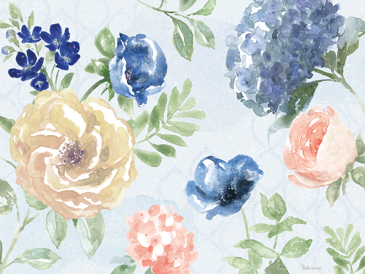 Coastline Botanical I Blue