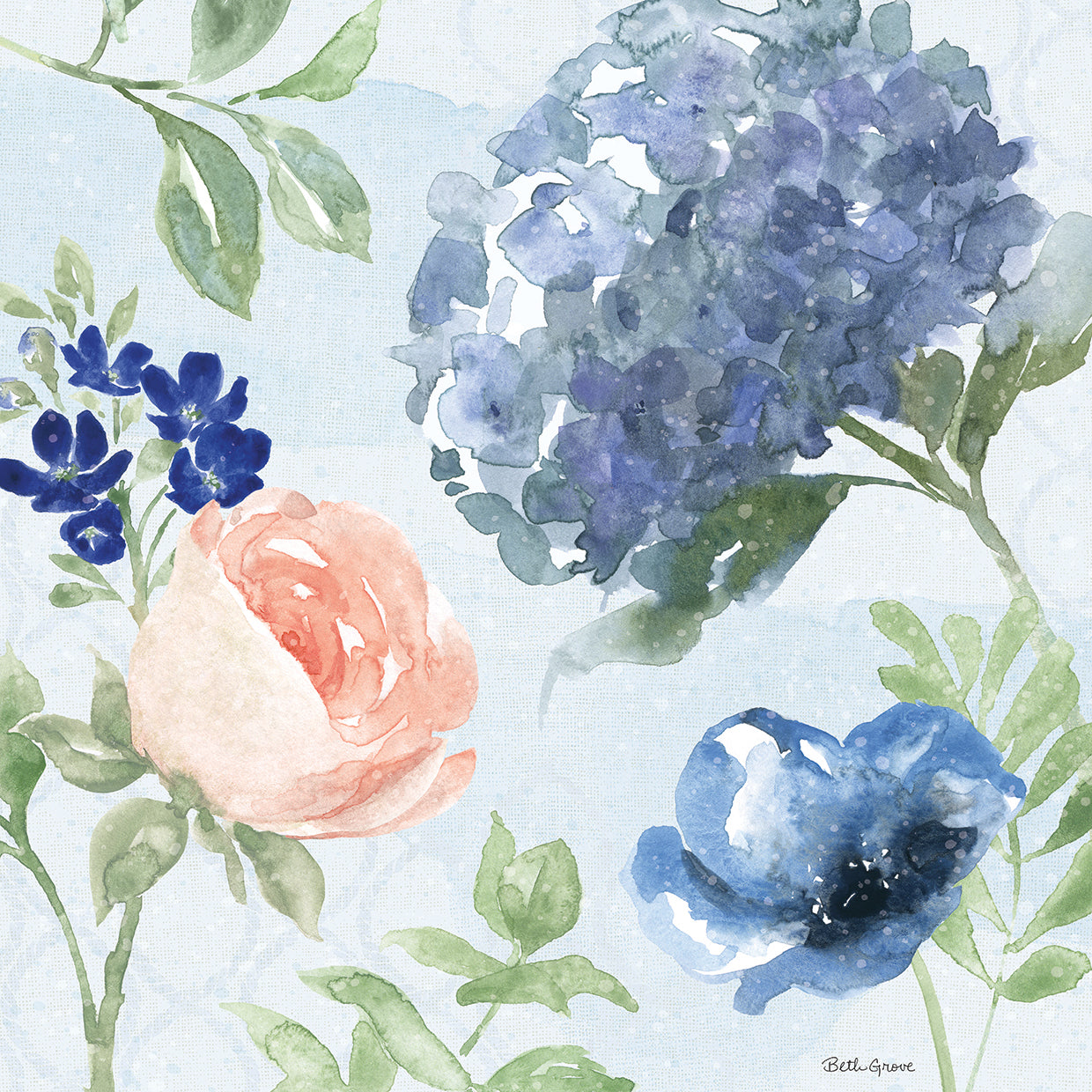 Coastline Botanical III Blue