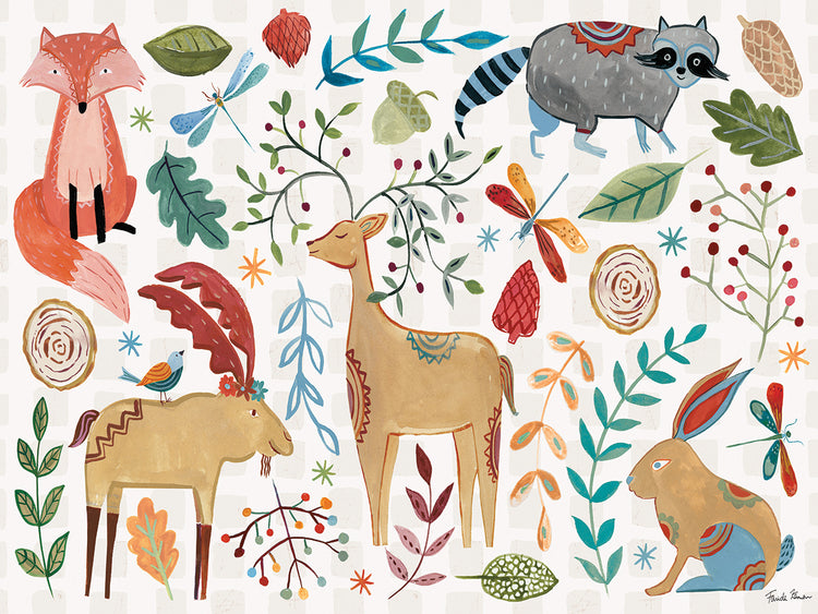 Lienzos Whimsical Woodland I