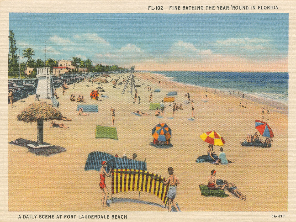 Postal de playa I Arte en lienzo
