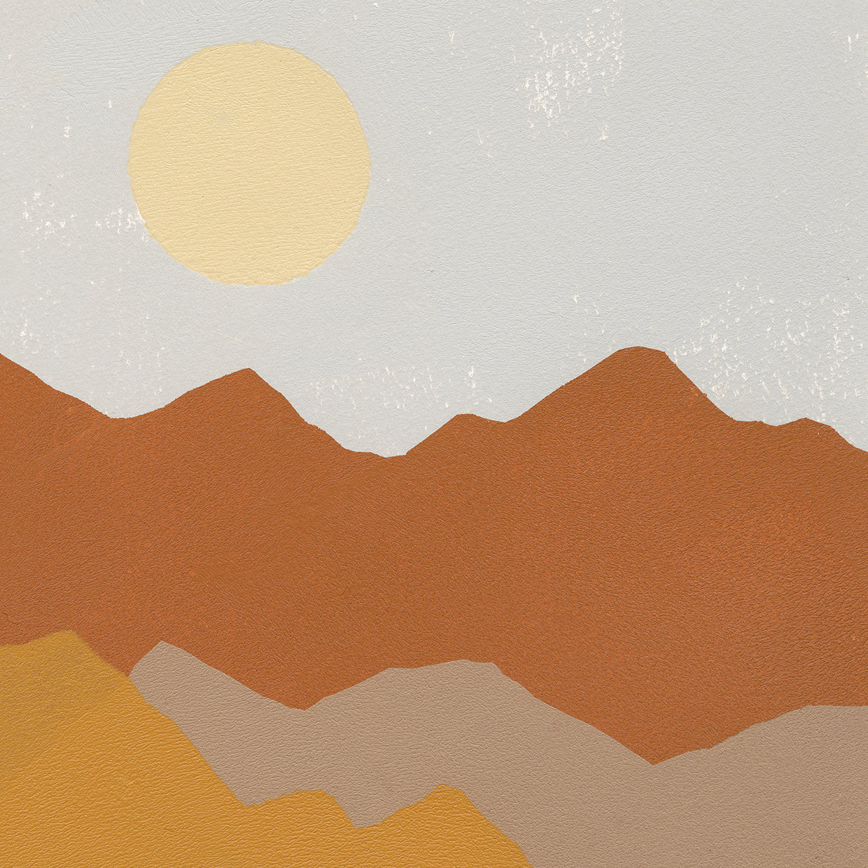 Desert Sun II by Moira Hershey - larger sizes handcrafted wall art work on large canvas & framed canvas prints