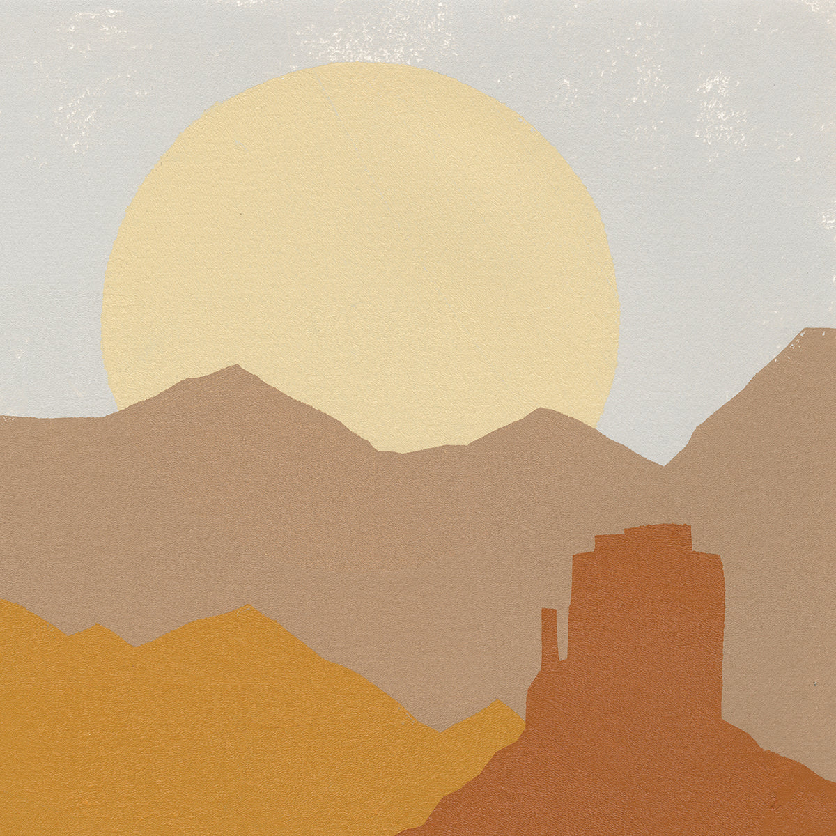 Desert Sun I by Moira Hershey - top quality wall art work on large canvas & framed canvas prints