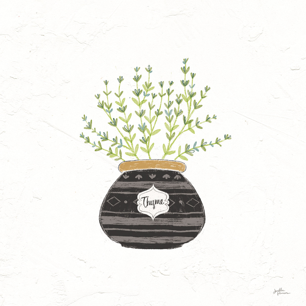 Arte de la lona de las hierbas finas VI