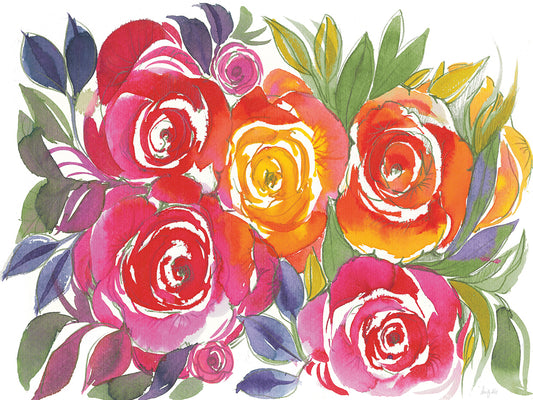 Bold Roses I Canvas Art