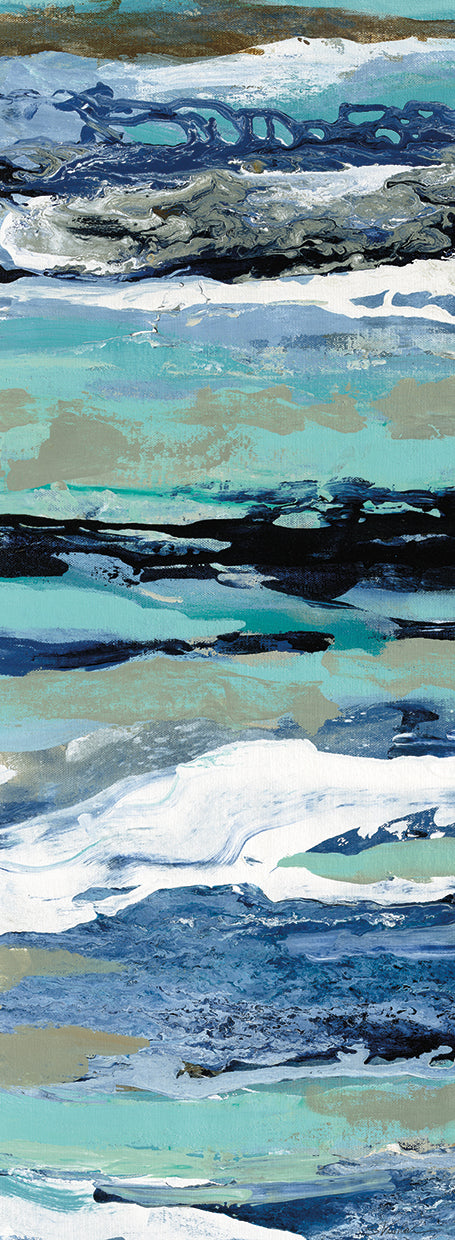 Coastal Sea Foam II by Silvia Vassileva - larger sizes handcrafted wall art work on large canvas & framed canvas prints
