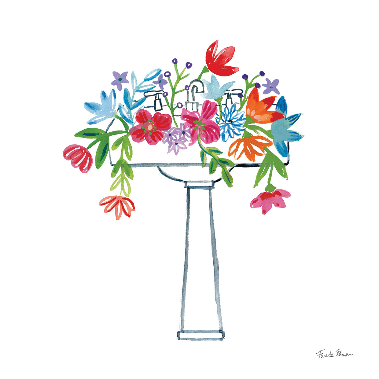 Floral Bathroom II