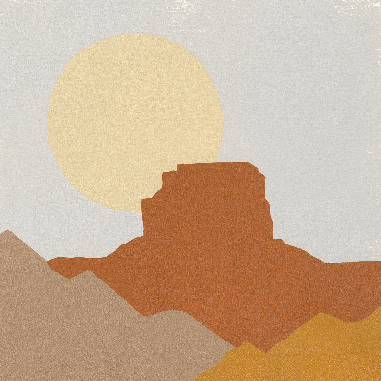 Desert Sun III by Moira Hershey - museum quality wall art work on large canvas & framed canvas prints