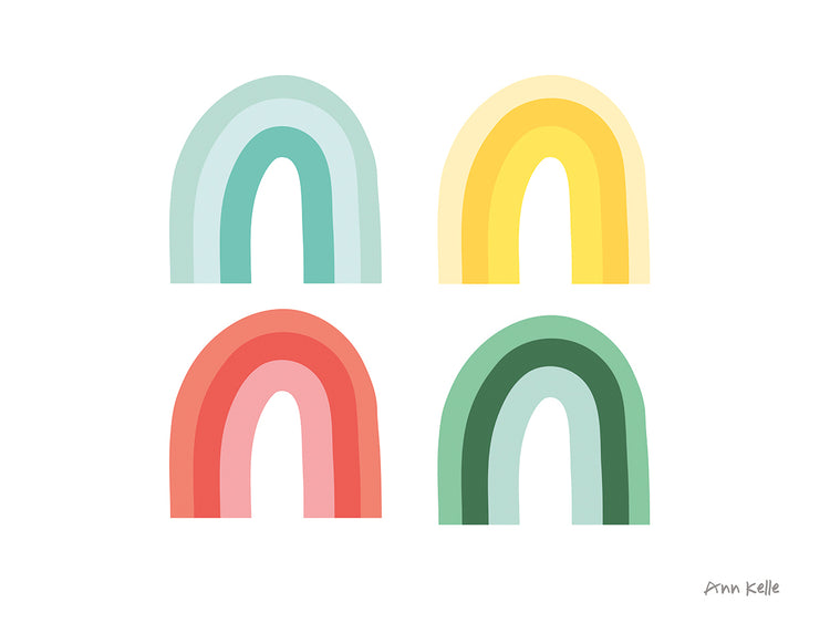 Arte de la lona de los colores del arco iris II