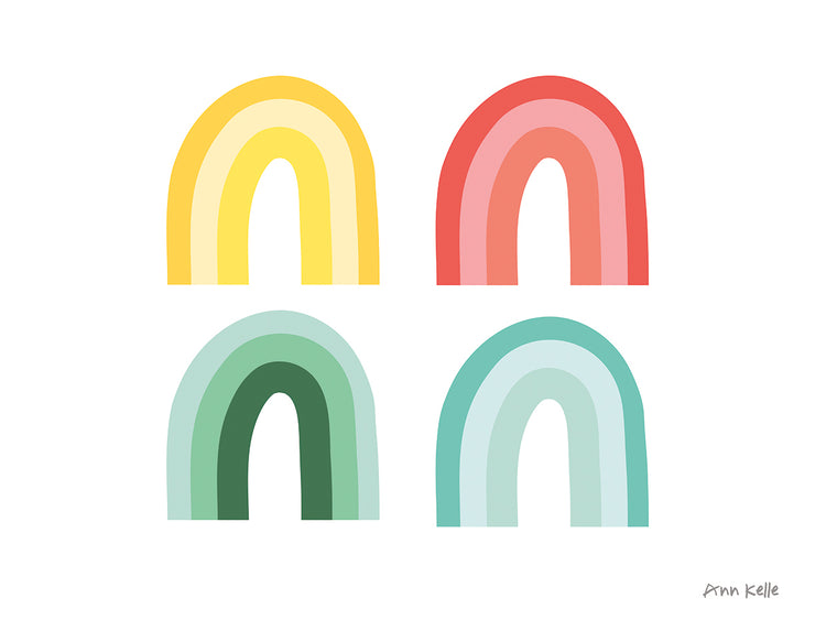 Colores del arcoíris I Arte en lienzo
