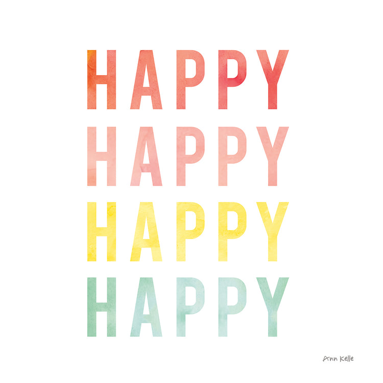 Arte de la lona feliz feliz