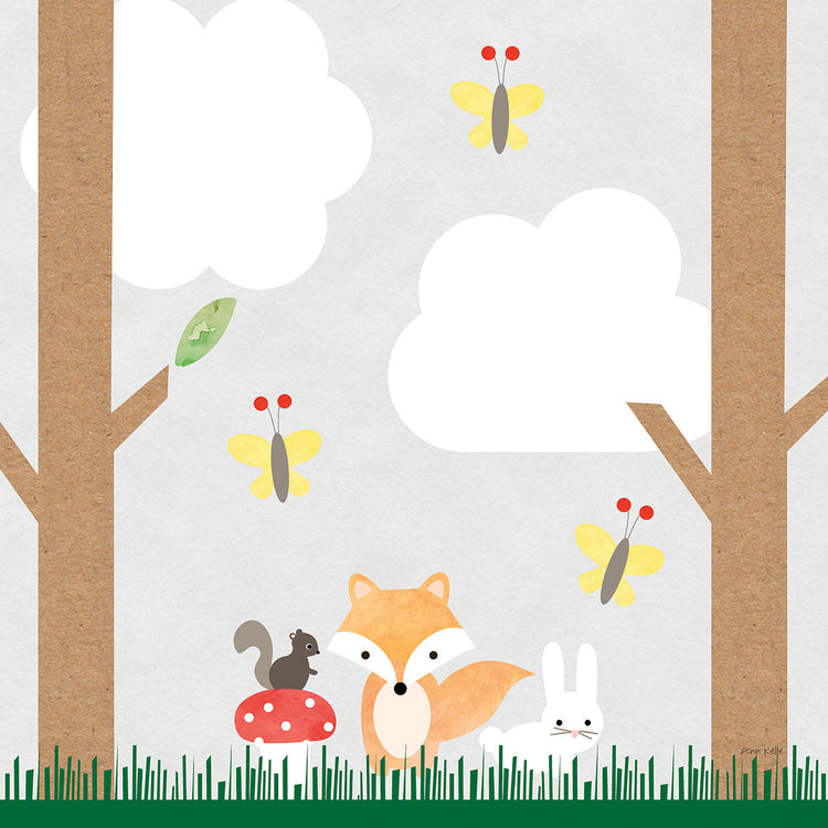 Arte de la lona de los animales del bosque II