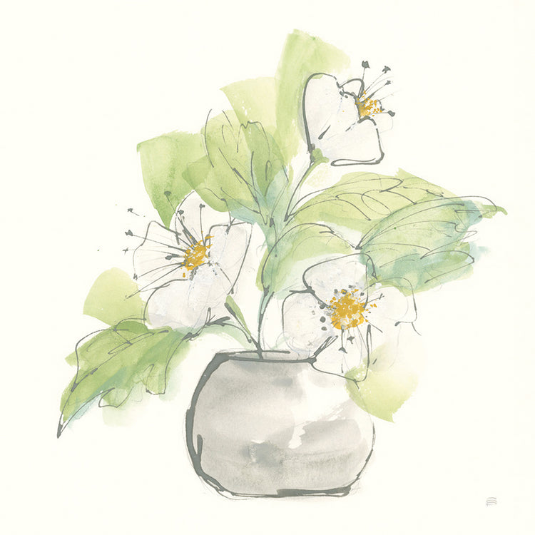 Arte de la lona de la planta de la amapola I