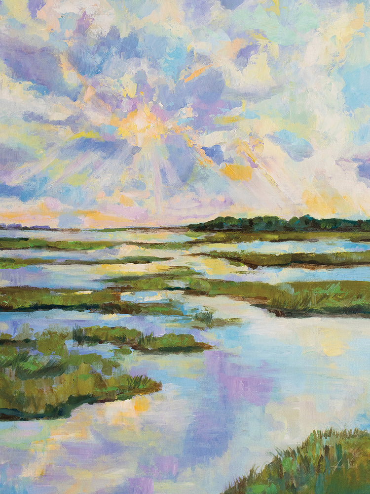 Weekapaug by Jeanette Vertentes - handcrafted wall art work on large canvas & framed canvas prints, made to order