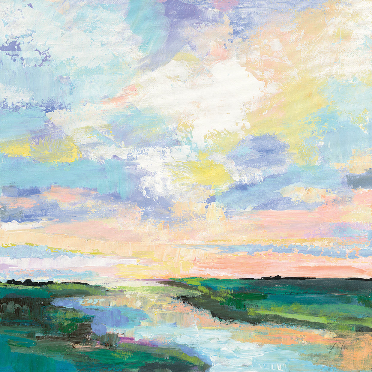 Mystic by Jeanette Vertentes - best quality handcrafted wall art work on large canvas & framed canvas prints