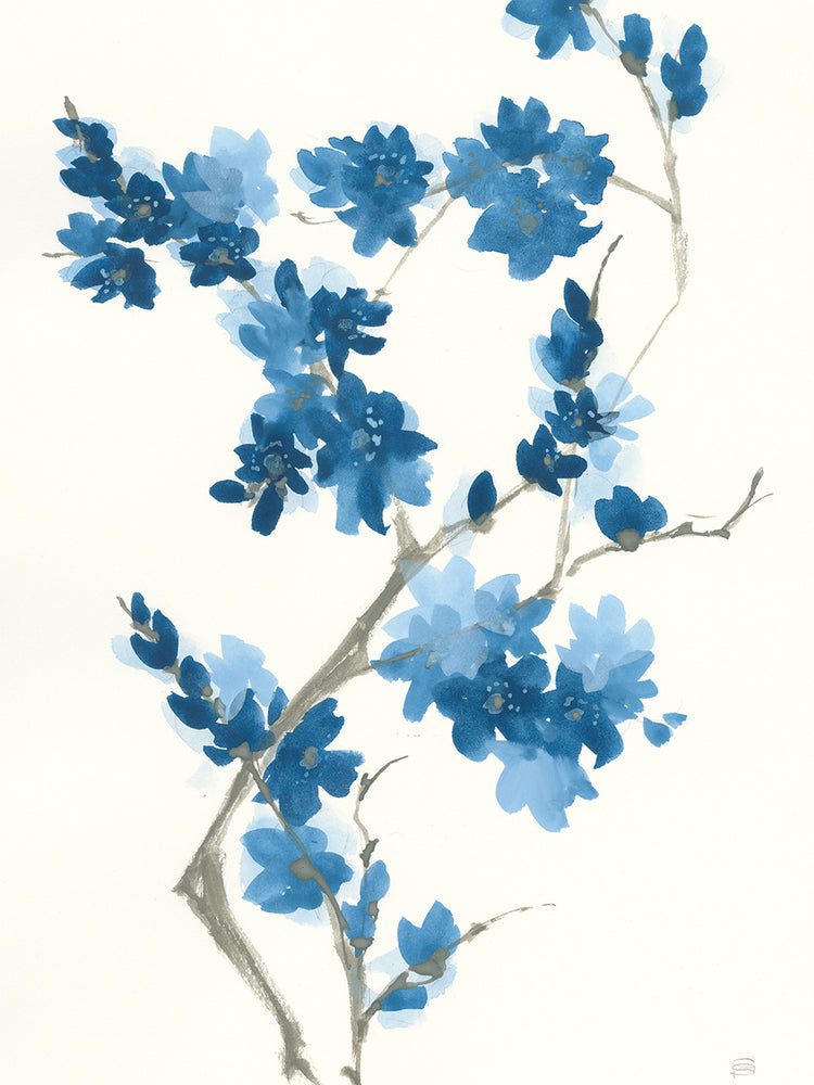 Arte de la lona rama azul III