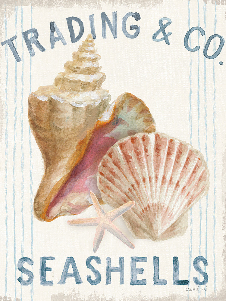 Floursack Nautical XIV by Danhui Nai - best quality handcrafted wall art work on large canvas & framed canvas prints