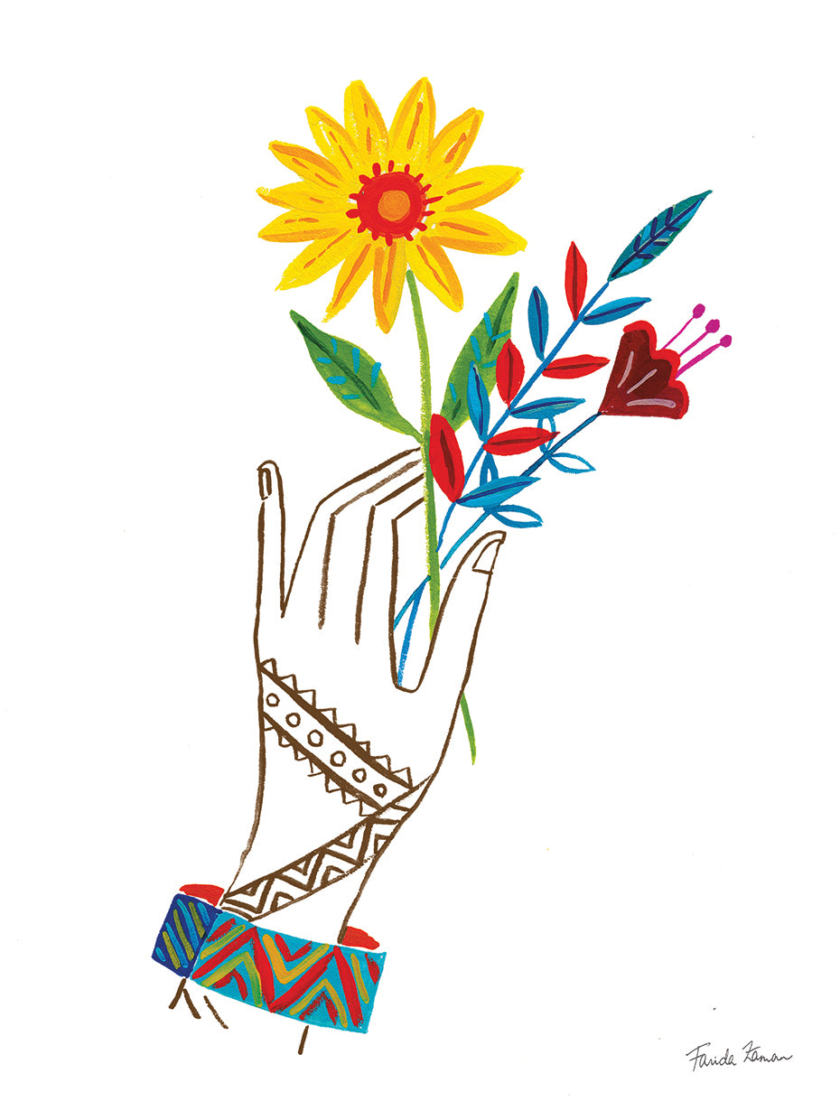 Floral Hand IV