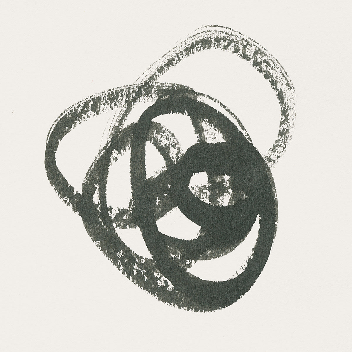 Scribbly Black III by Moira Hershey - museum quality wall art work on large canvas & framed canvas prints