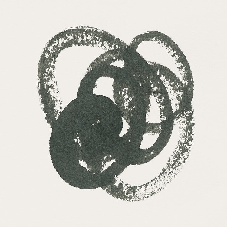 Scribbly Black II by Moira Hershey - highest quality handcrafted wall art work on large canvas & framed canvas prints