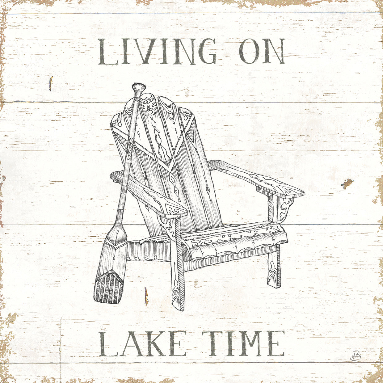 Lago Sketches IV Lienzo