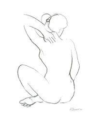 Albena Hristova's Nude Sketch I Canvas Art Prints | Fine Art Canvas