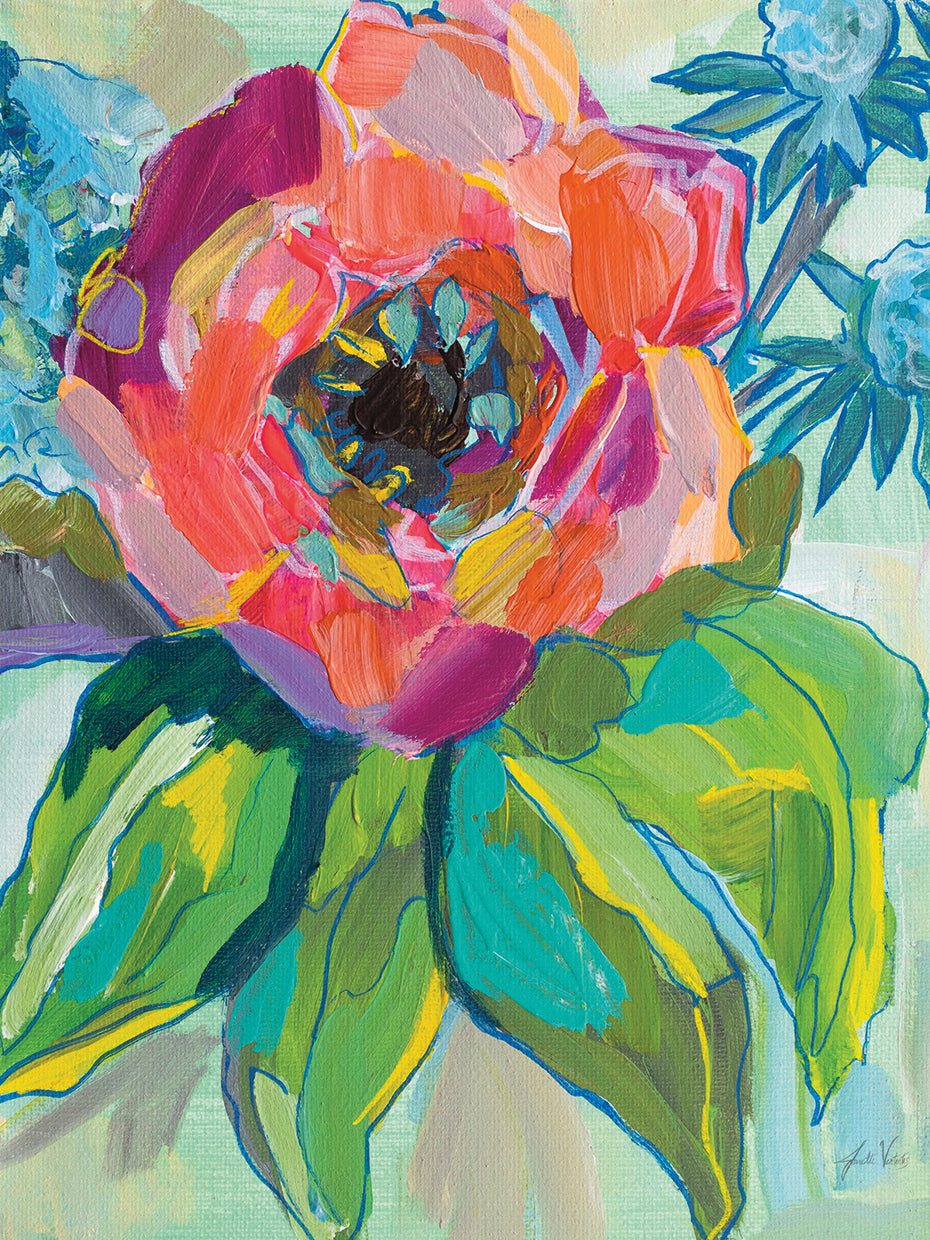 Poppy by Jeanette Vertentes - top quality wall art work on large canvas & framed canvas prints