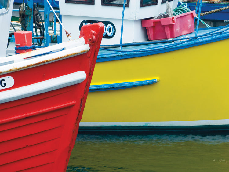 Arte de la lona de los barcos de pesca de Orkney