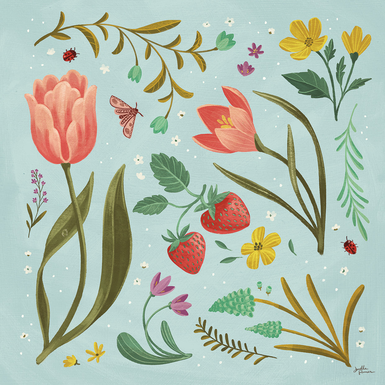 Primavera Botánica III Lienzo Arte