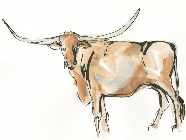 Arte de la lona Longhorn II