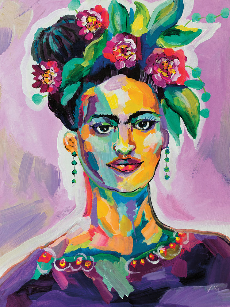 Frida by Jeanette Vertentes - highest quality handcrafted wall art work on large canvas & framed canvas prints