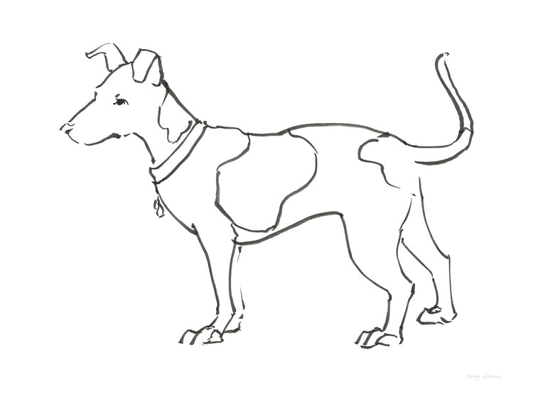 Perro de tinta IV Lienzo