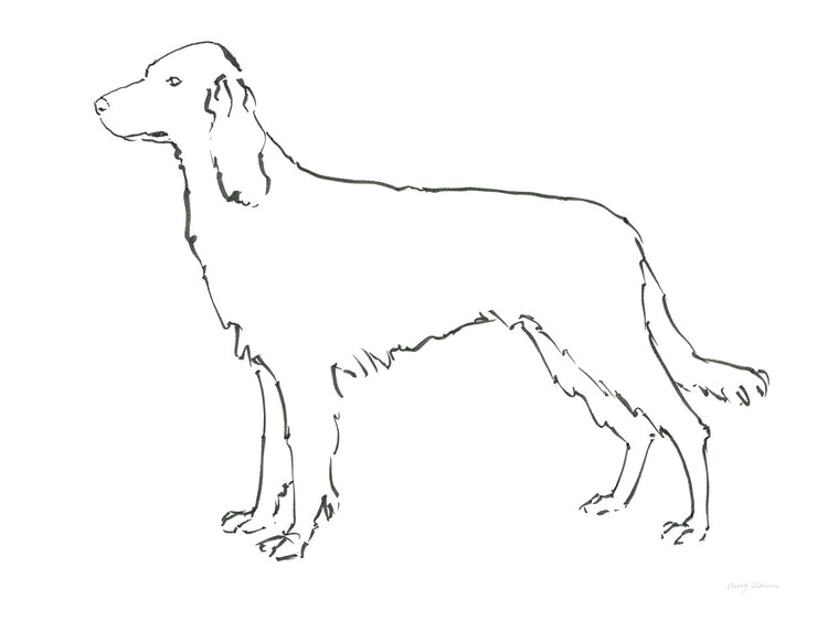 Perro de tinta II Lienzo