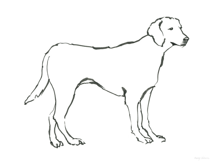 Perro de tinta I Arte de la lona