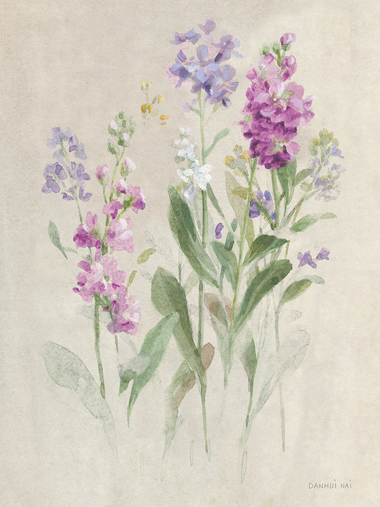 Sprigs of June II by Danhui Nai - top quality wall art work on large canvas & framed canvas prints