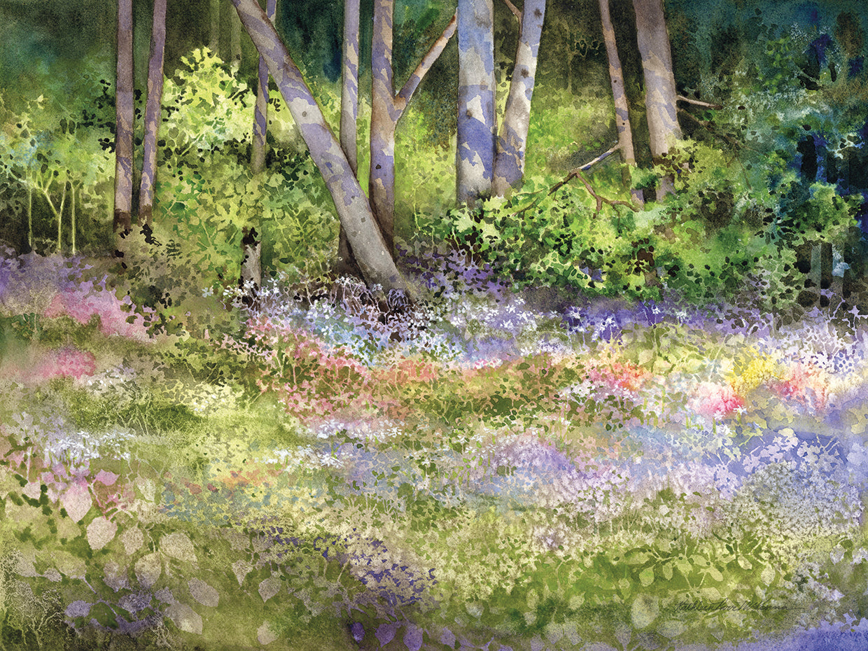 Lienzo de maderas de primavera