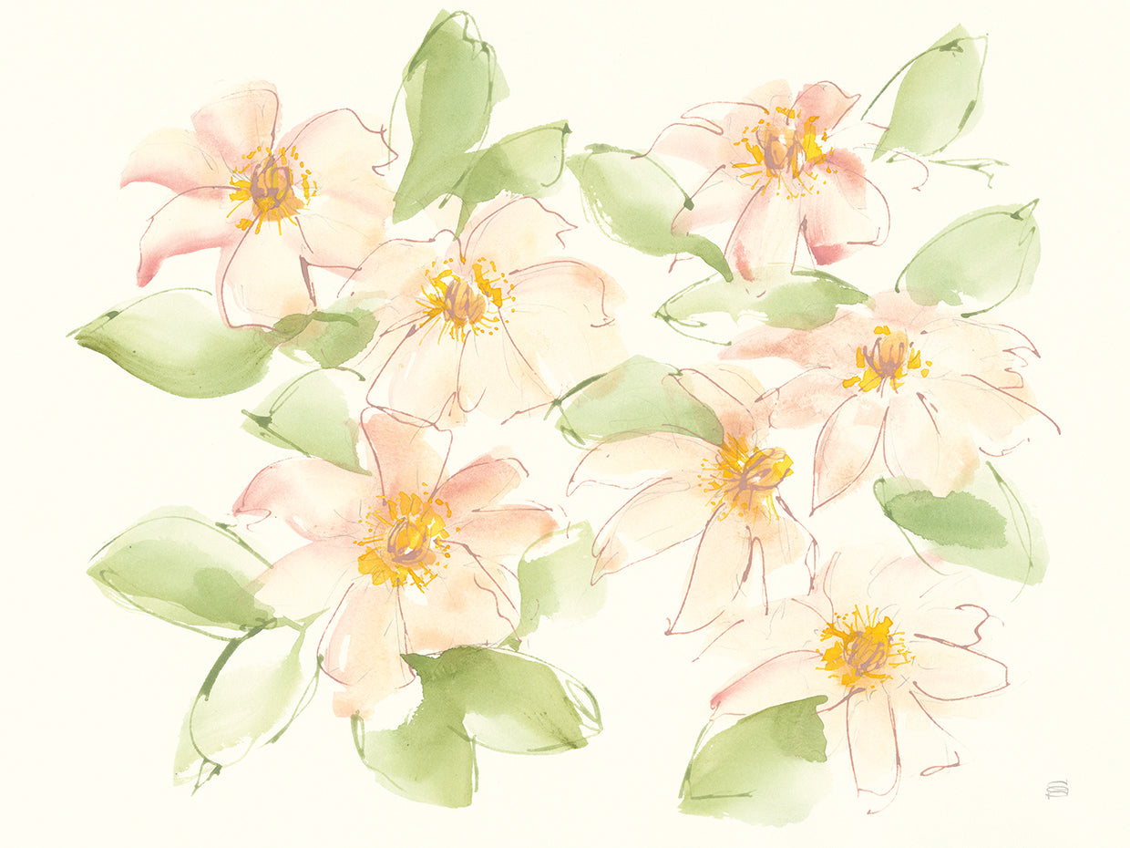 Arte en lienzo Creme Clematis