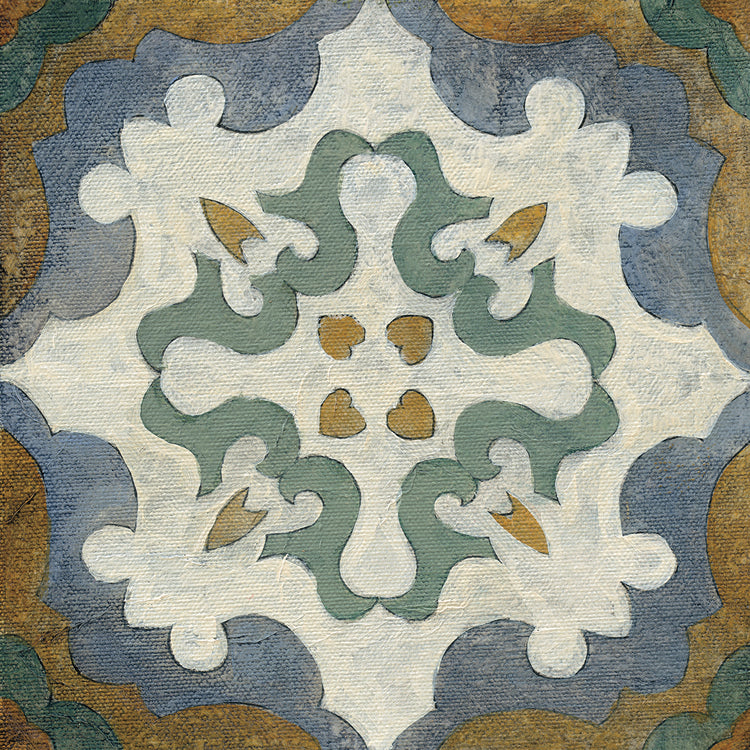Old World Tile VI by Silvia Vassileva - best quality handcrafted wall art work on large canvas & framed canvas prints