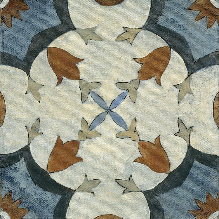 Old World Tile V by Silvia Vassileva - museum quality wall art work on large canvas & framed canvas prints