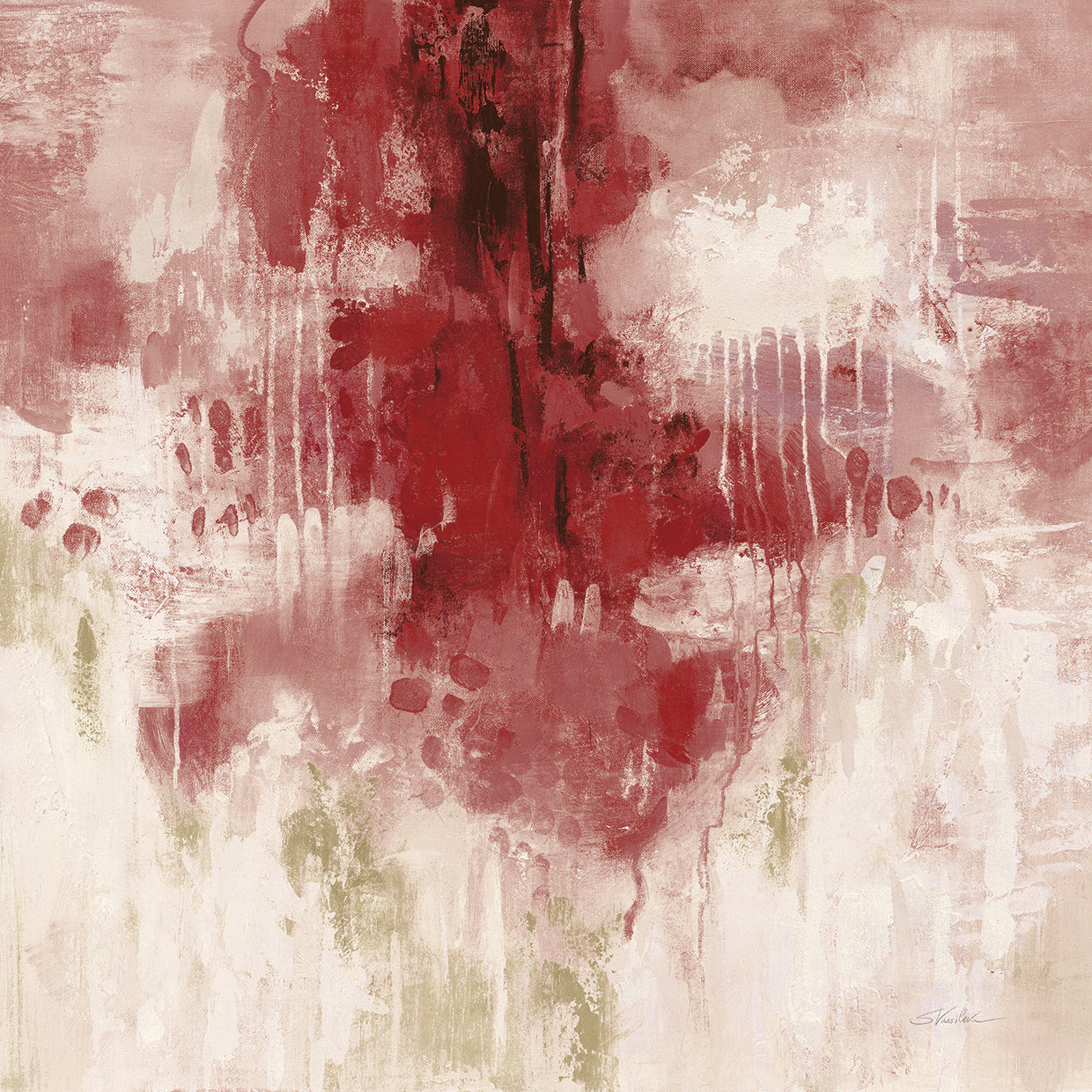 Red Rain by Silvia Vassileva - lowest price wall art work on large canvas & framed canvas prints